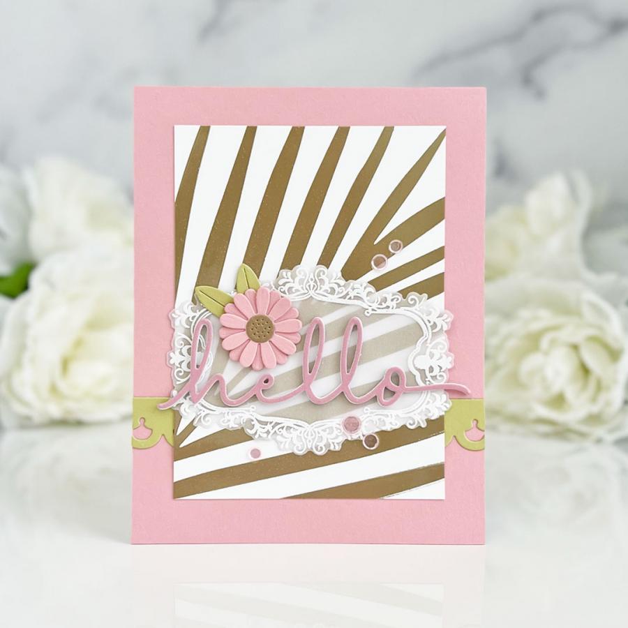 Tropical Frond Hot Foil Plate