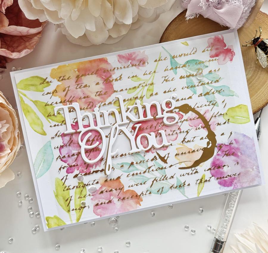 Elegant Script Hot Foil Plate