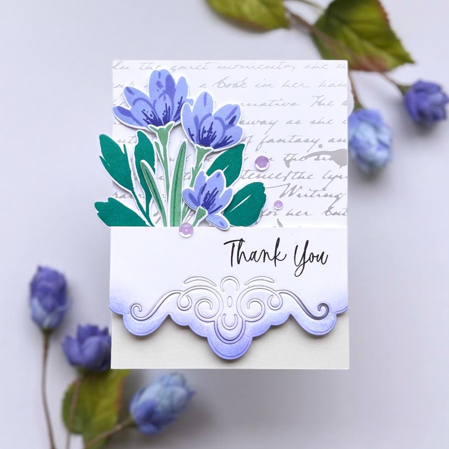 Elegant Script Hot Foil Plate