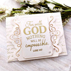 Elegant Script Hot Foil Plate