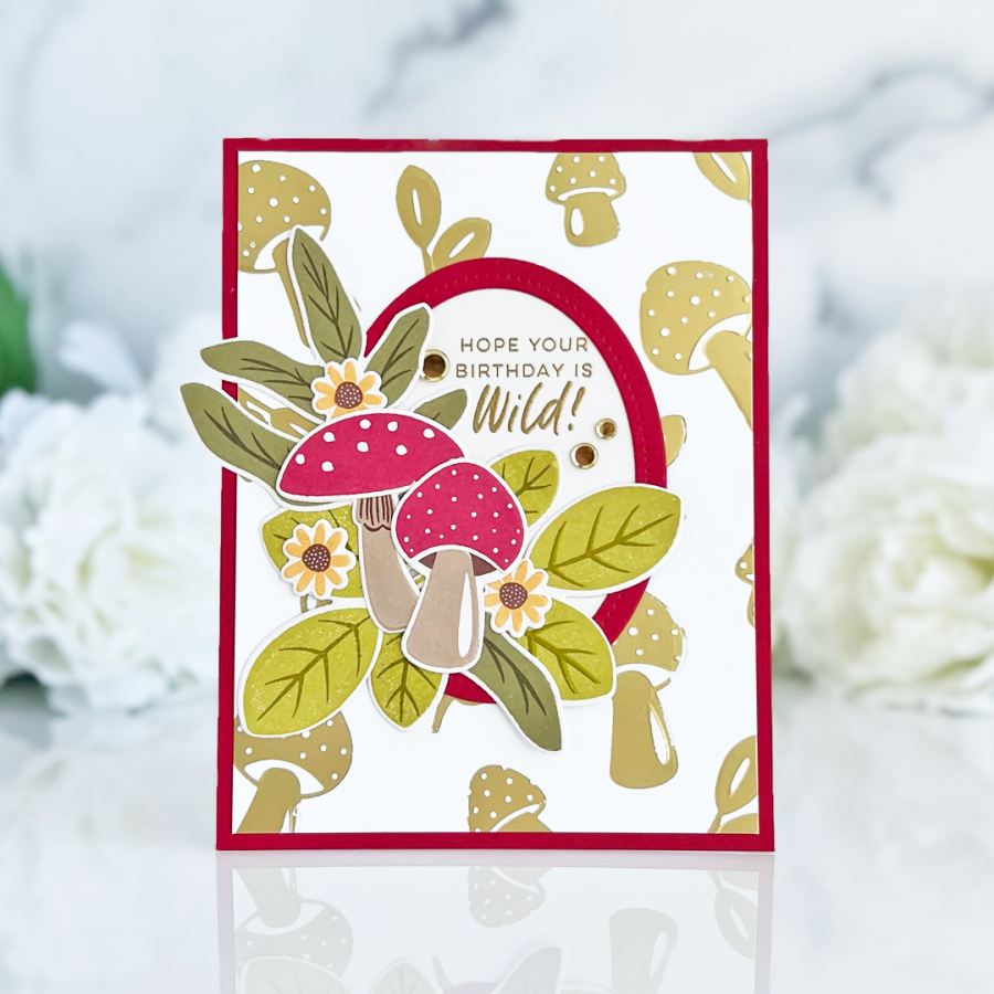 Wild About Mushrooms Hot Foil Plate