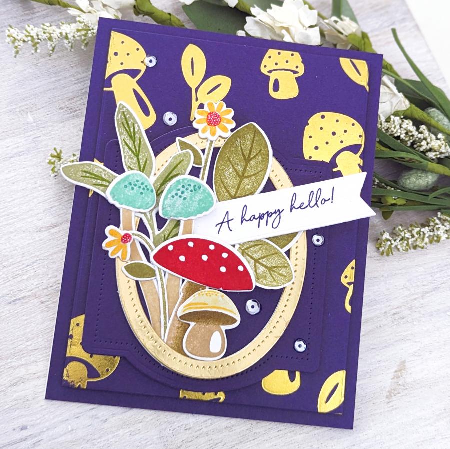 Wild About Mushrooms Hot Foil Plate