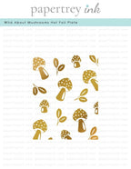 Wild About Mushrooms Hot Foil Plate