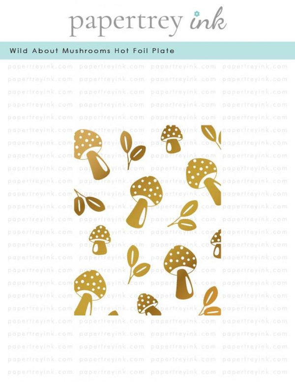 Wild About Mushrooms Hot Foil Plate
