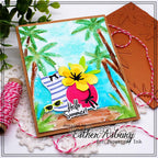 Through the Palms Hot Foil Plate