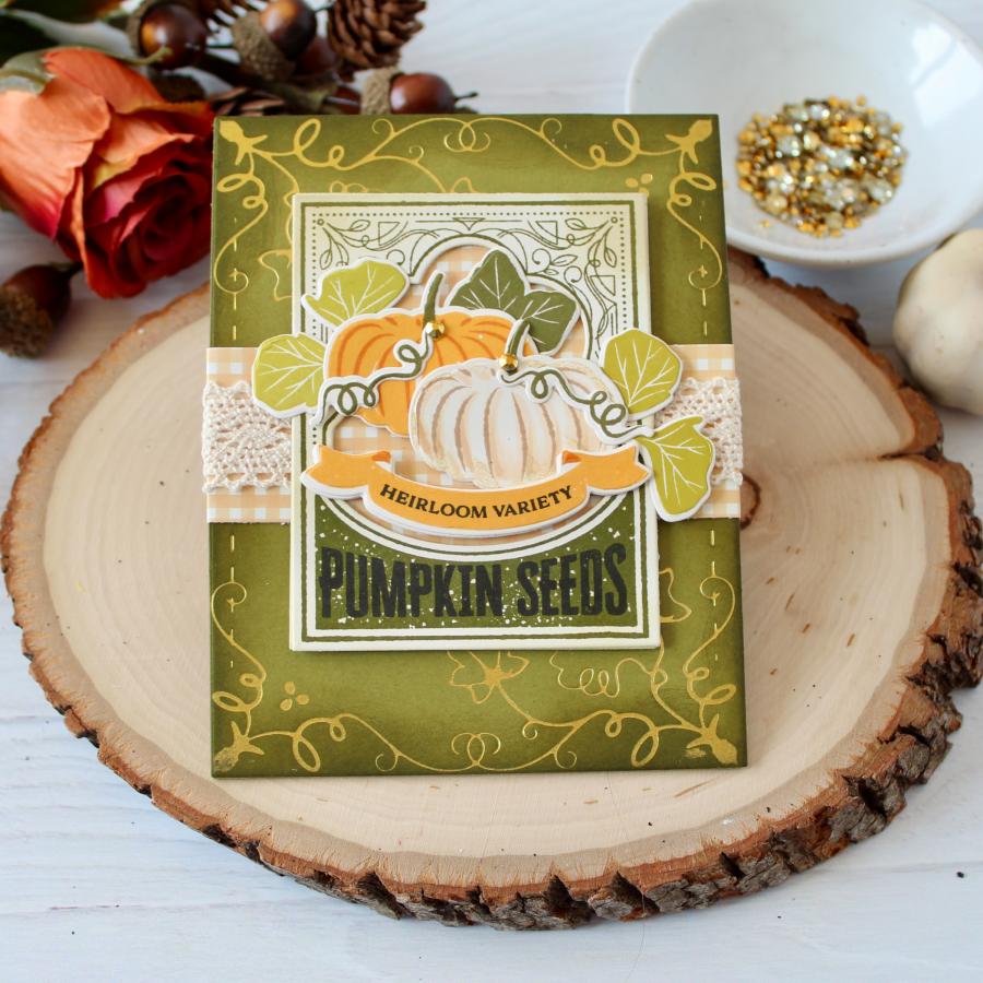 Fall Harvest Hot Foil Plate