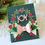 Christmas Laurel Hot Foil Plate
