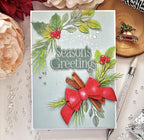 Christmas Laurel Hot Foil Plate