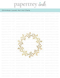 Christmas Laurel Hot Foil Plate