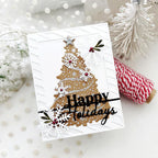 Sparkling Tree Hot Foil Plate + Coordinating Die