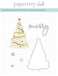 Sparkling Tree Hot Foil Plate + Coordinating Die