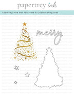 Sparkling Tree Hot Foil Plate + Coordinating Die