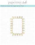 Perfectly Coiled: Rectangle Hot Foil Plate