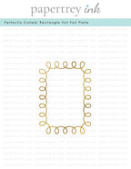 Perfectly Coiled: Rectangle Hot Foil Plate