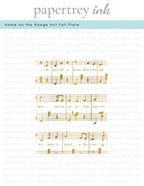 Home on the Range Hot Foil Plate
