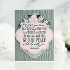 Rustic Woodgrain Hot Foil Plate
