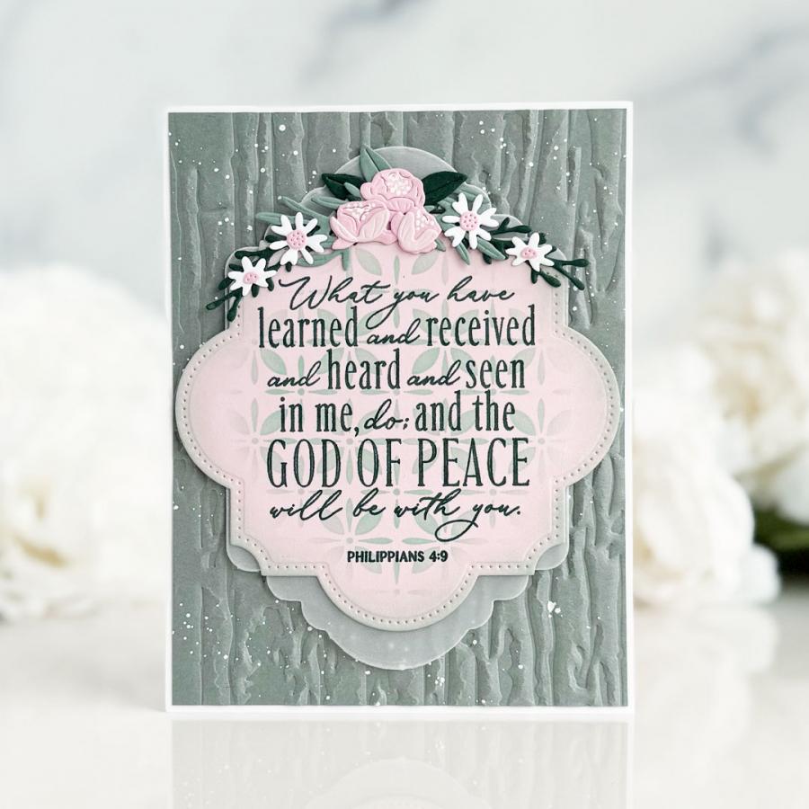 Rustic Woodgrain Hot Foil Plate