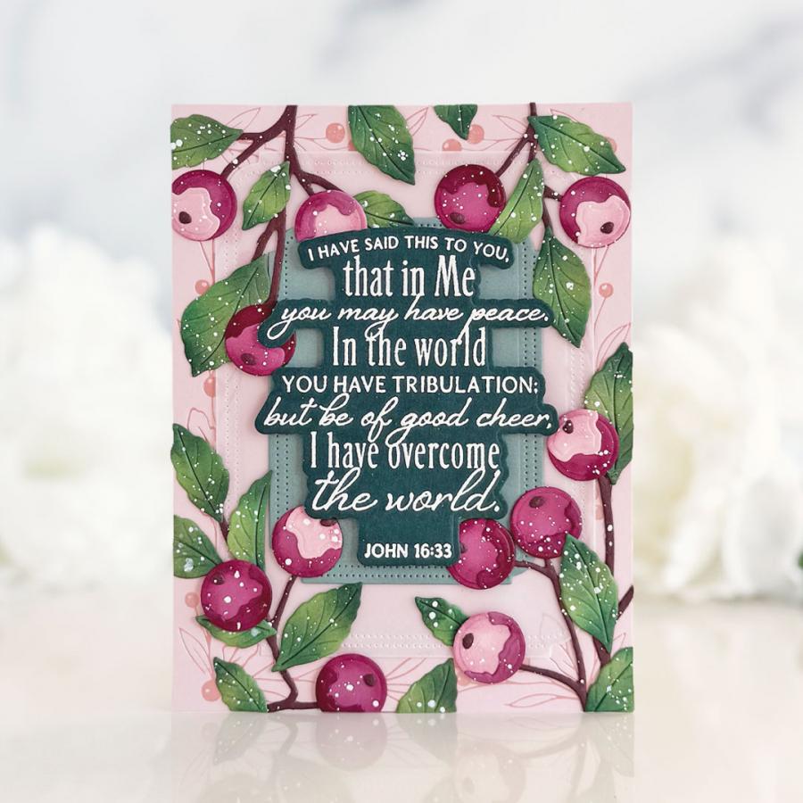 Beautiful Berries Hot Foil Plate