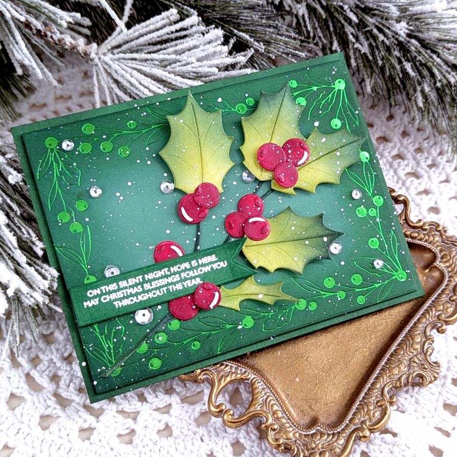 Beautiful Berries Hot Foil Plate