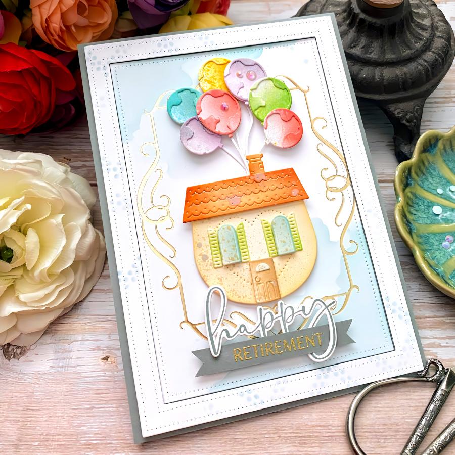 Filigree Frame Hot Foil Plate