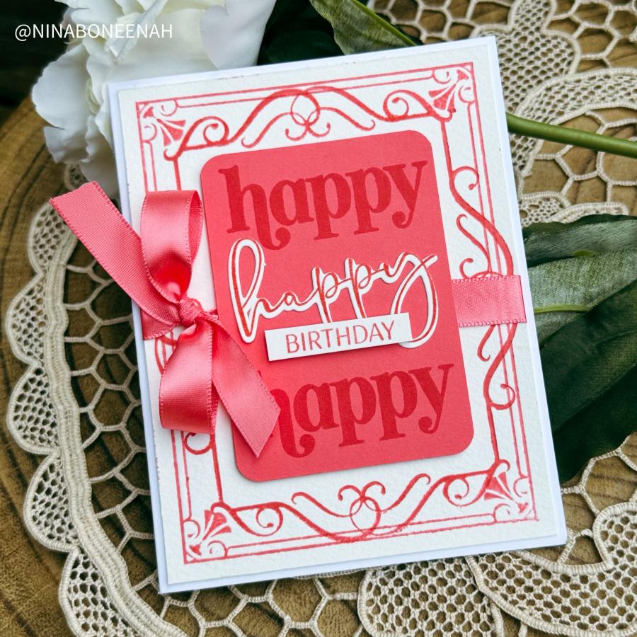 Filigree Frame Hot Foil Plate