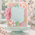 Framed in Flowers Hot Foil Plate
