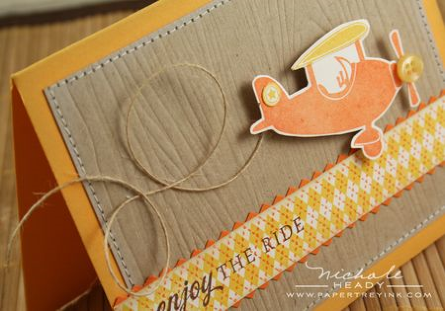 Papertrey Ink - Woodgrain Impression Plate
