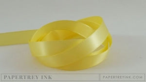 Lemon Tart 1/2" Satin Solid Ribbon (5 yards)