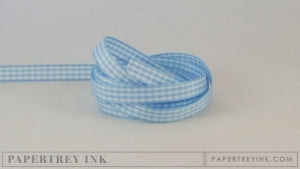 Spring Rain 3/8" Gingham Ribbon (5 yards)