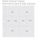 Simple Stories SN@P 12x12 Design 3- 4x6 Horizontal & 3x4 Vertical Pocket Pages