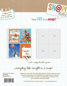 Simple Stories SN@P 6x8 Pocket Pages- 3x4 Vertical