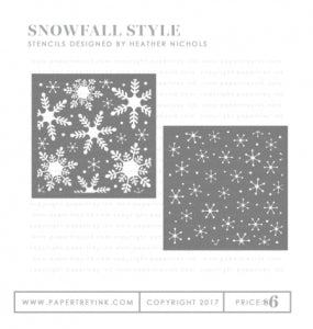 Snowfall Style Stencil Collection (set of 2)