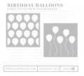 Birthday Balloons Stencil Collection (set of 2)