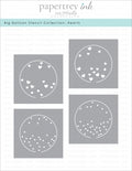Big Balloon Stencil Collection: Hearts (set of 4)