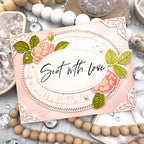 Script Background Stencil Collection (set of 2)