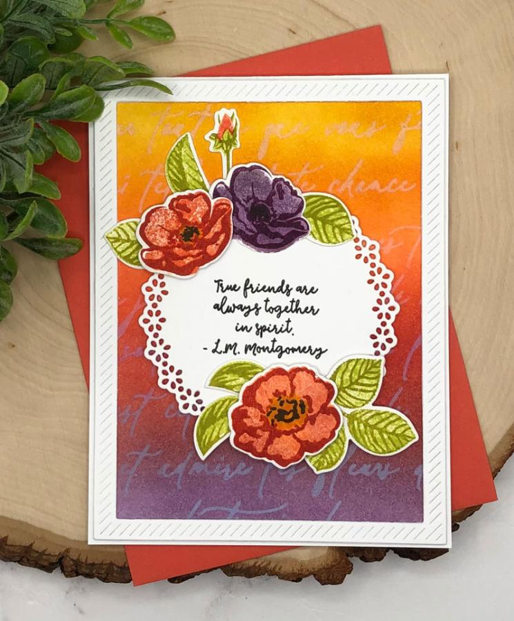Script Background Stencil Collection (set of 2)