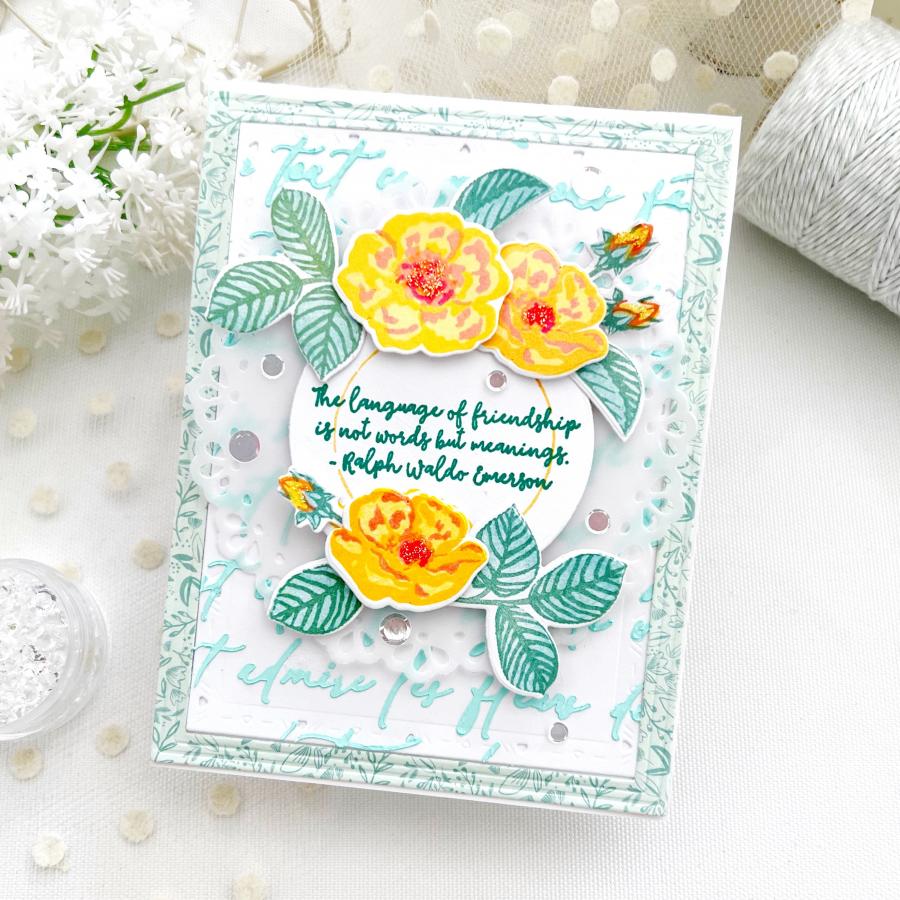 Script Background Stencil Collection (set of 2)