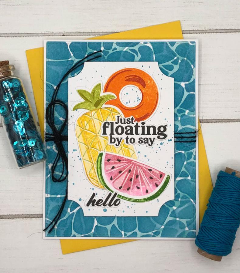 Pool Water Stencil Collection (set of 2)