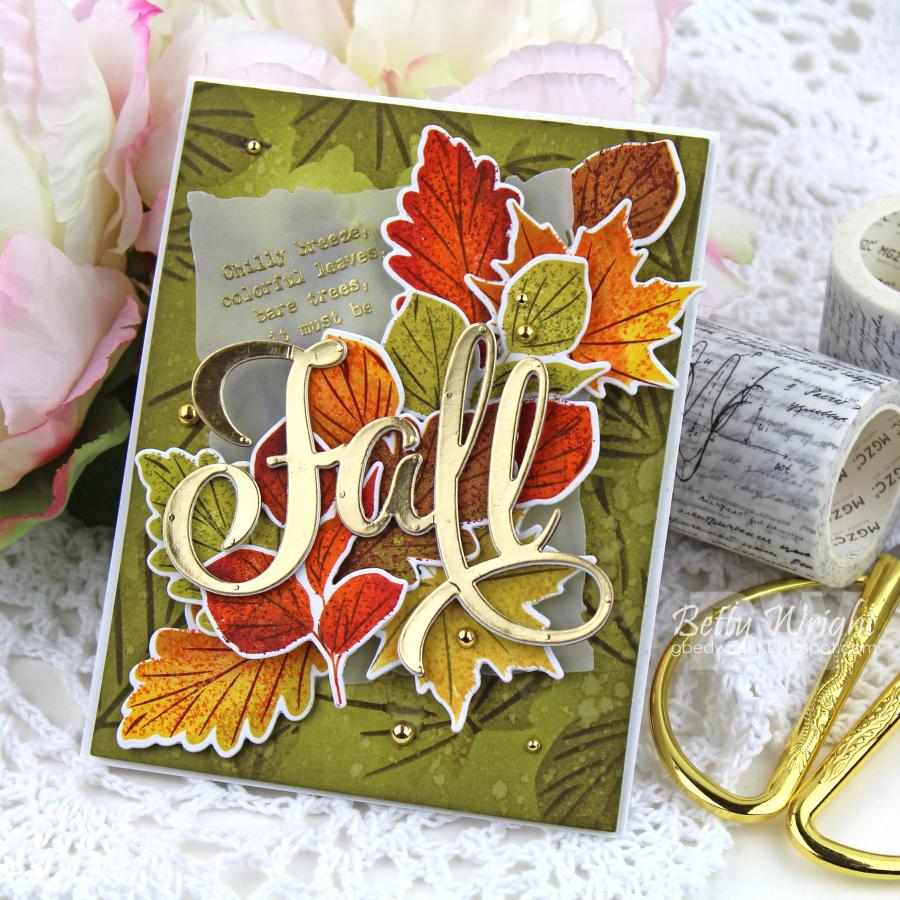 Fallen Leaves Stencil Collection (set of 2)