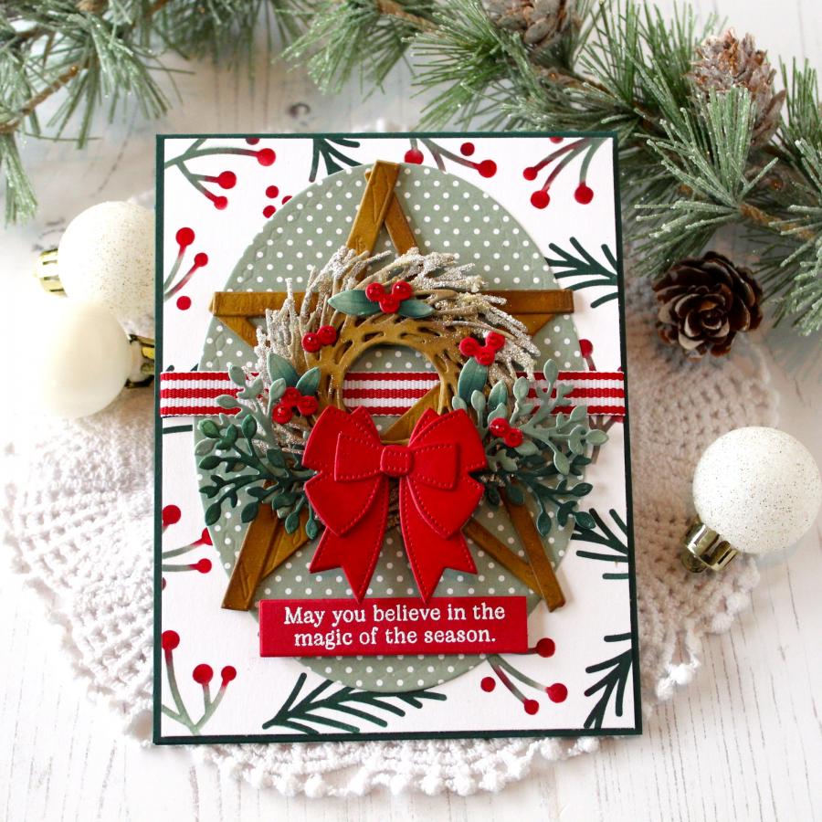Holiday Berries Stencil Collection (set of 2)