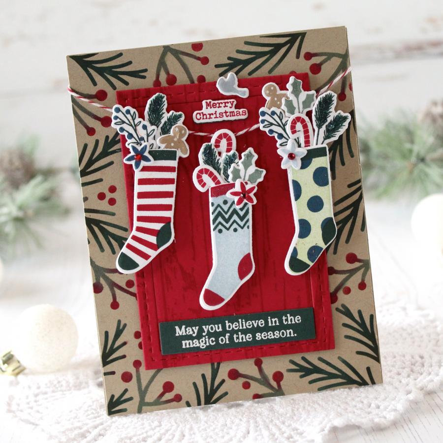 Holiday Berries Stencil Collection (set of 2)