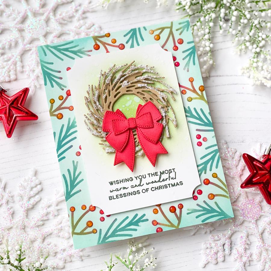 Holiday Berries Stencil Collection (set of 2)