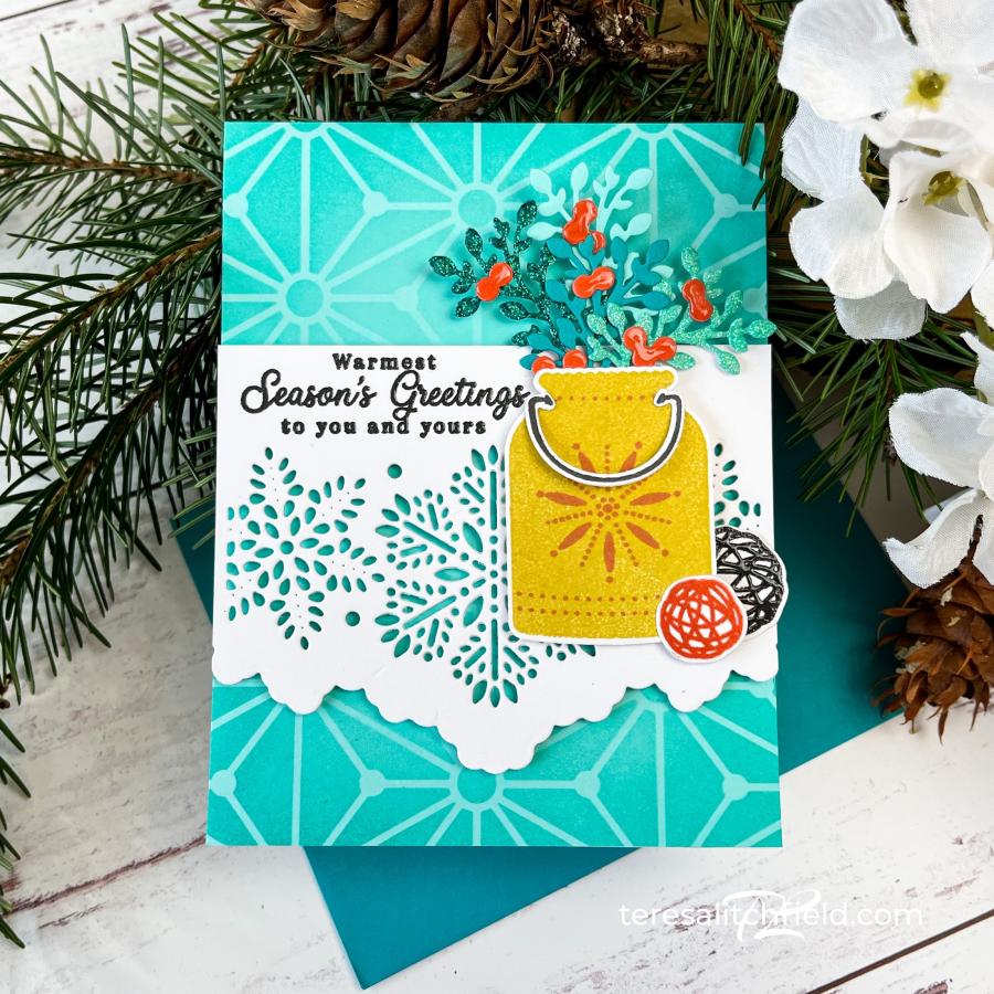 Geometric Snowflakes Stencil Collection (set of 2)