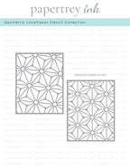 Geometric Snowflakes Stencil Collection (set of 2)