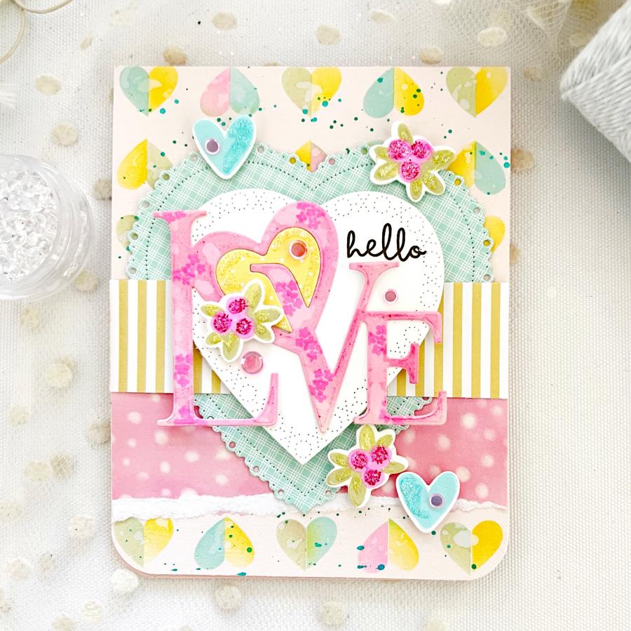 Happy Hearts Stencil Collection (set of 2)