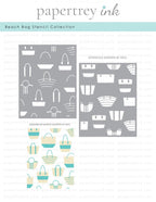 Beach Bag Stencil Collection (set of 2)