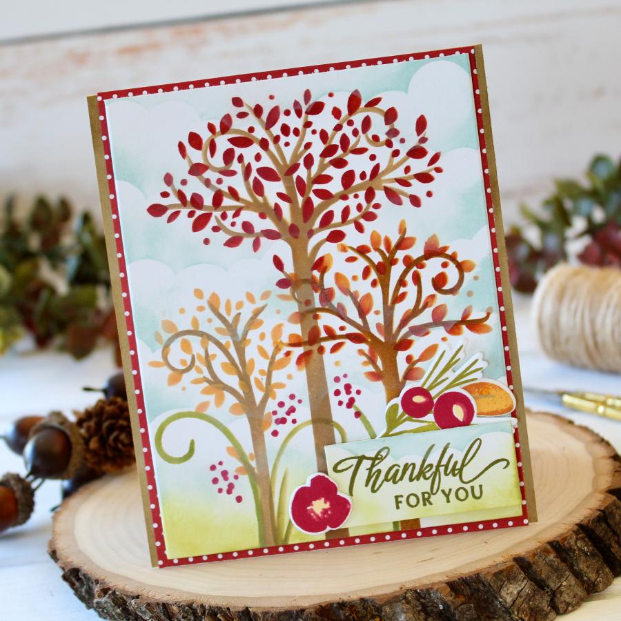 Delicate Trees Stencil Collection (set of 10)
