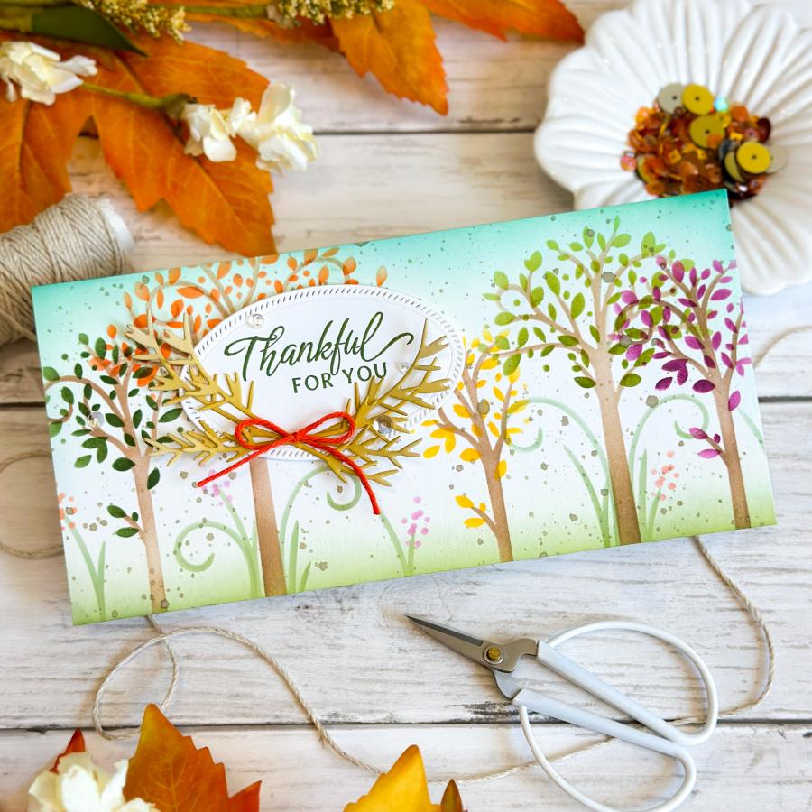 Delicate Trees Stencil Collection (set of 10)