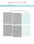 Just Notes Stencil Collection (set of 4)