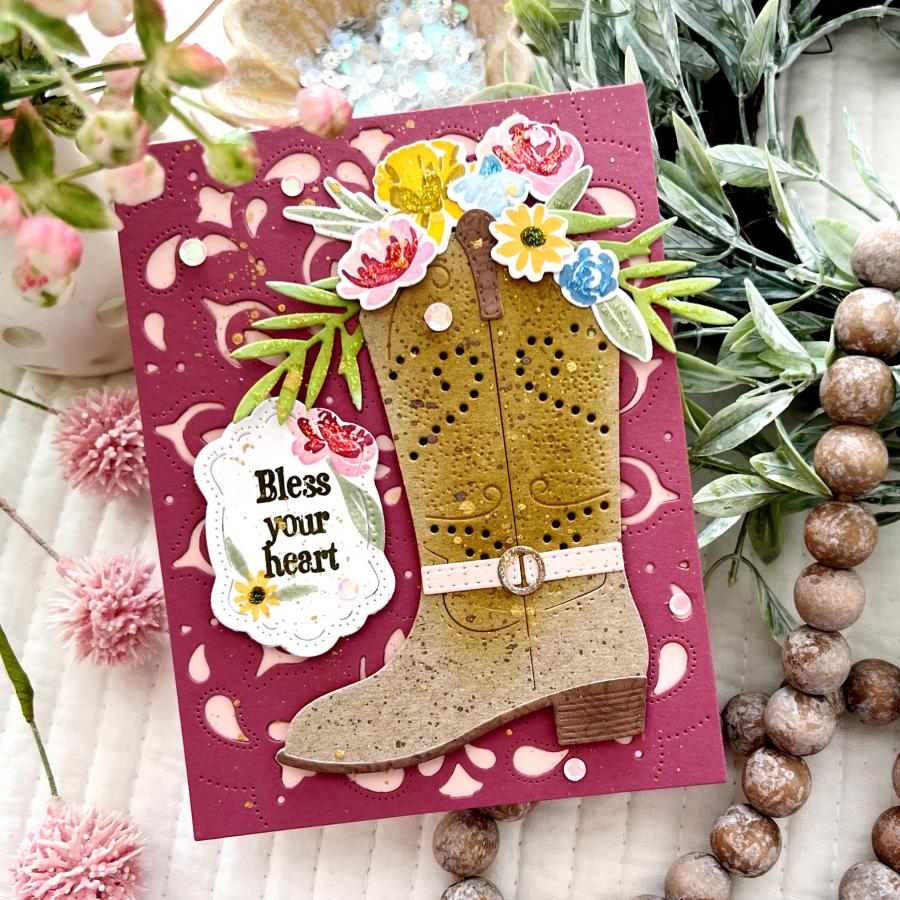 In Stitches: Cowboy Boot Stencil Collection (set of 3)